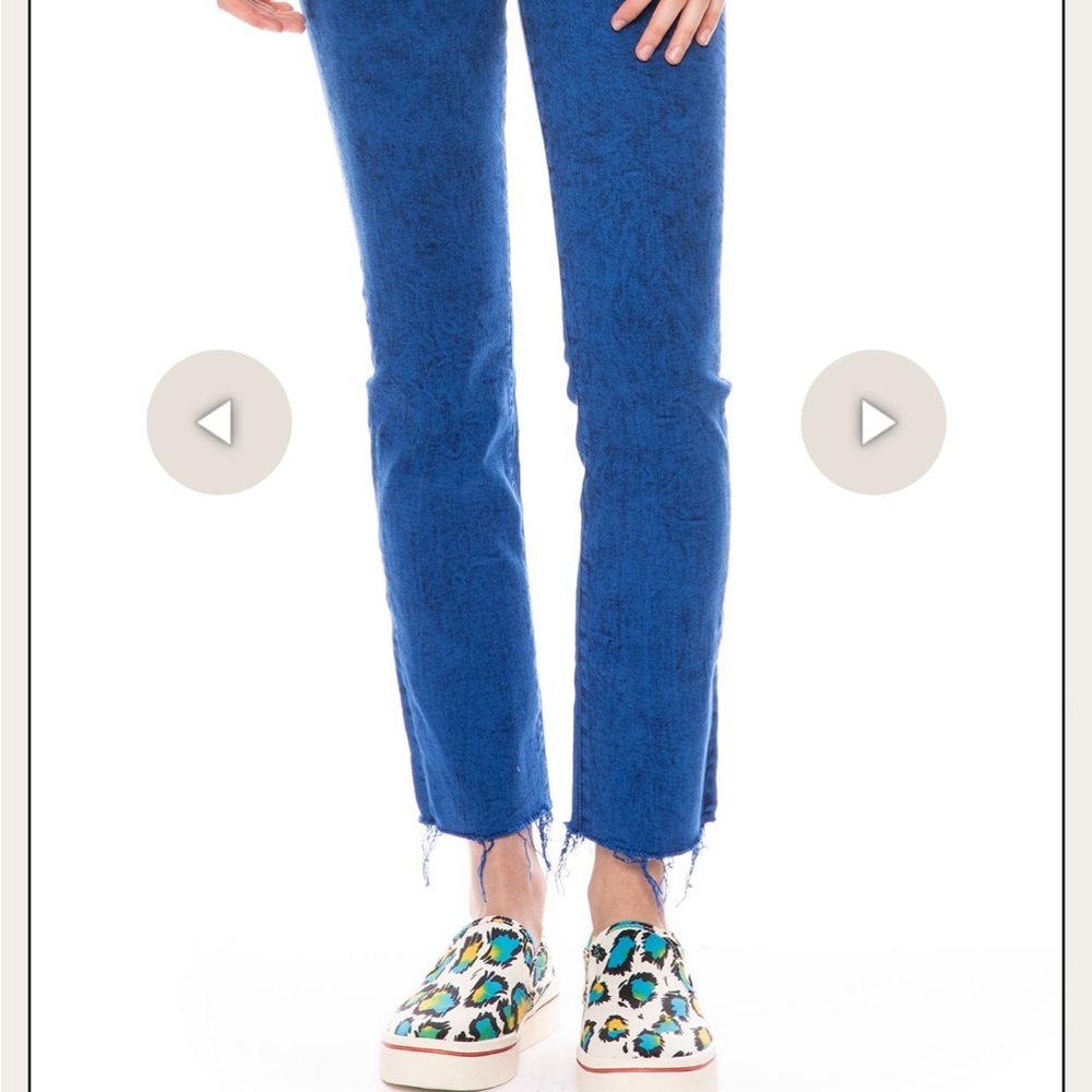 NWOT MOTHER DENIM The Rascal Ankle Fray, Love on the Rocks, Size 28 - Picture 3 of 15